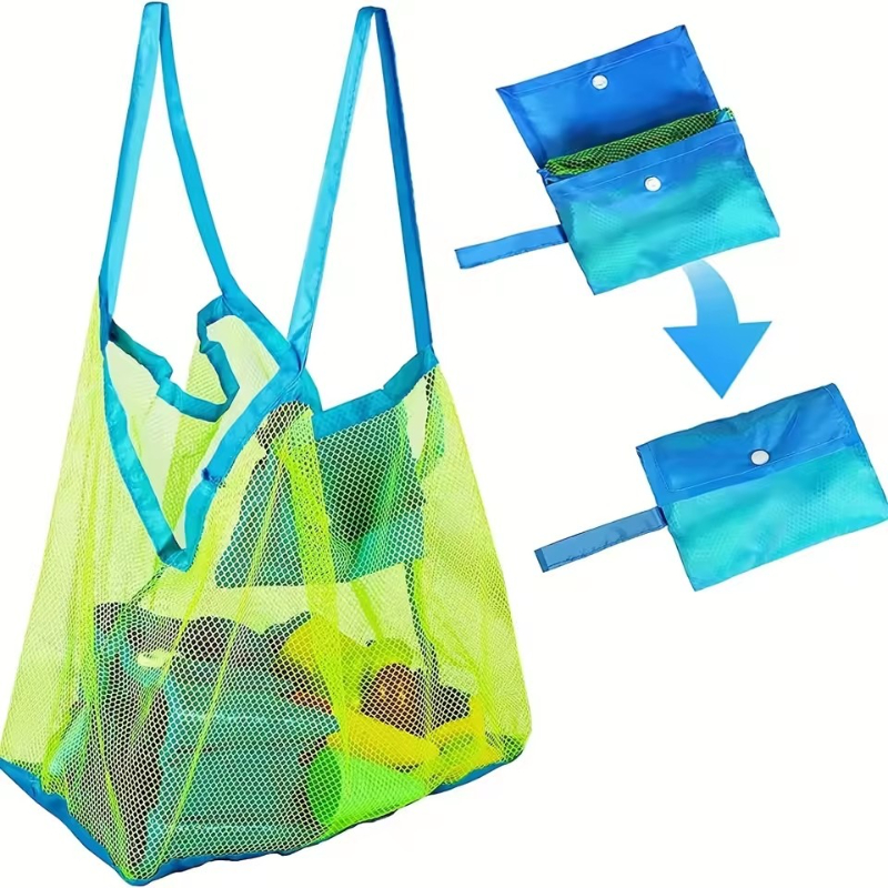 Beach Towel Large - Crianças areia longe saco de malha