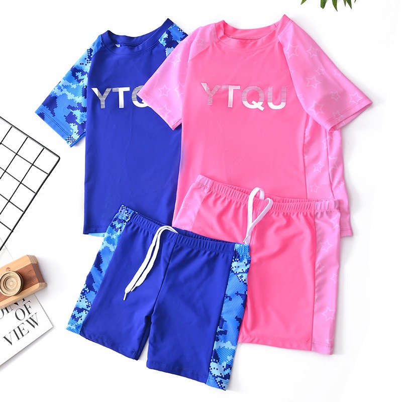 Swim Trunk Quick Dry - Conjunto de Biquíni Infantil de Duas