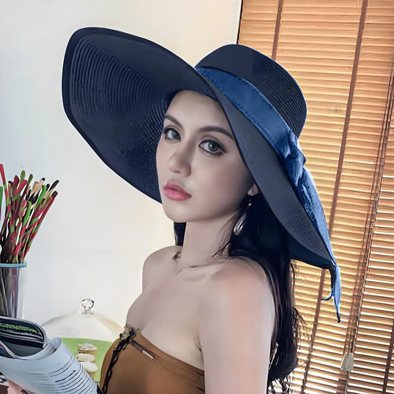 Bucket Hat Straw - Nova Promoção: Chapéu Feminino Dobrável de