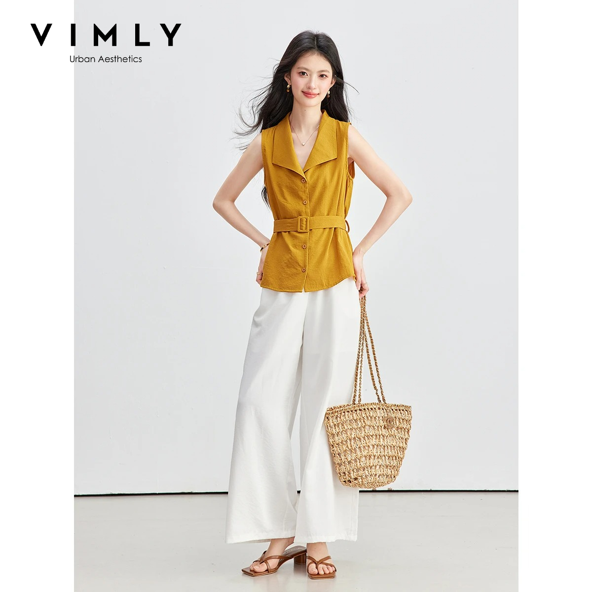 Shirt Camp Collar - Conjunto Feminino VIMLY para o Verão