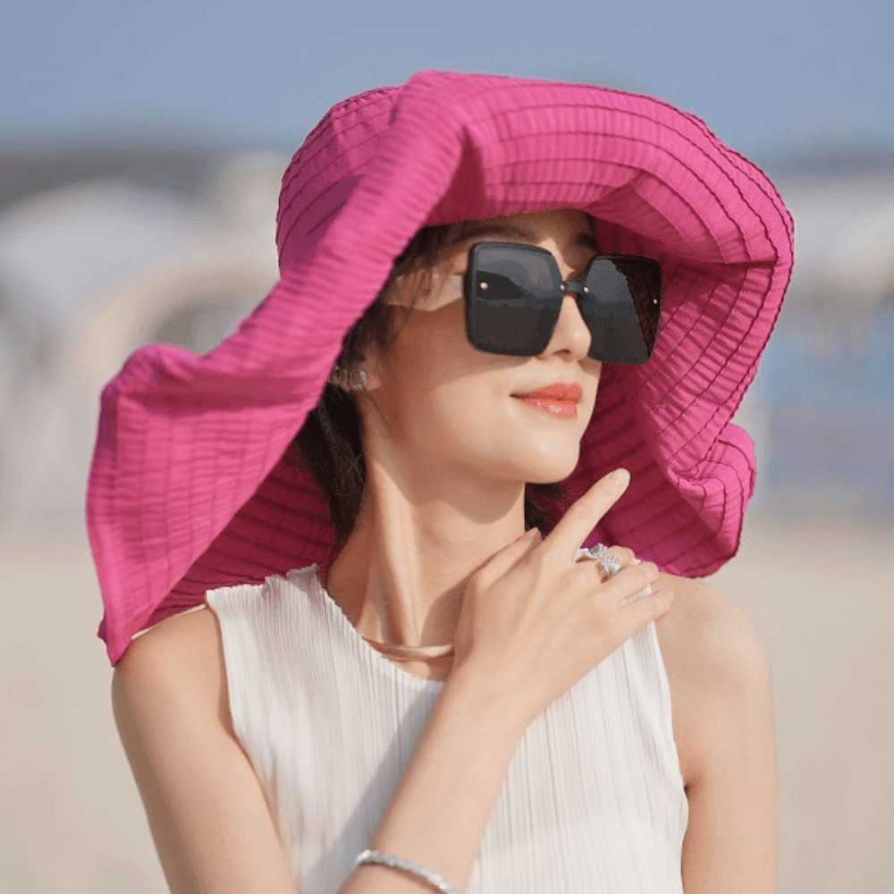 Packable Hat Nylon - Chapéu de Sol Dobrável Feminino com
