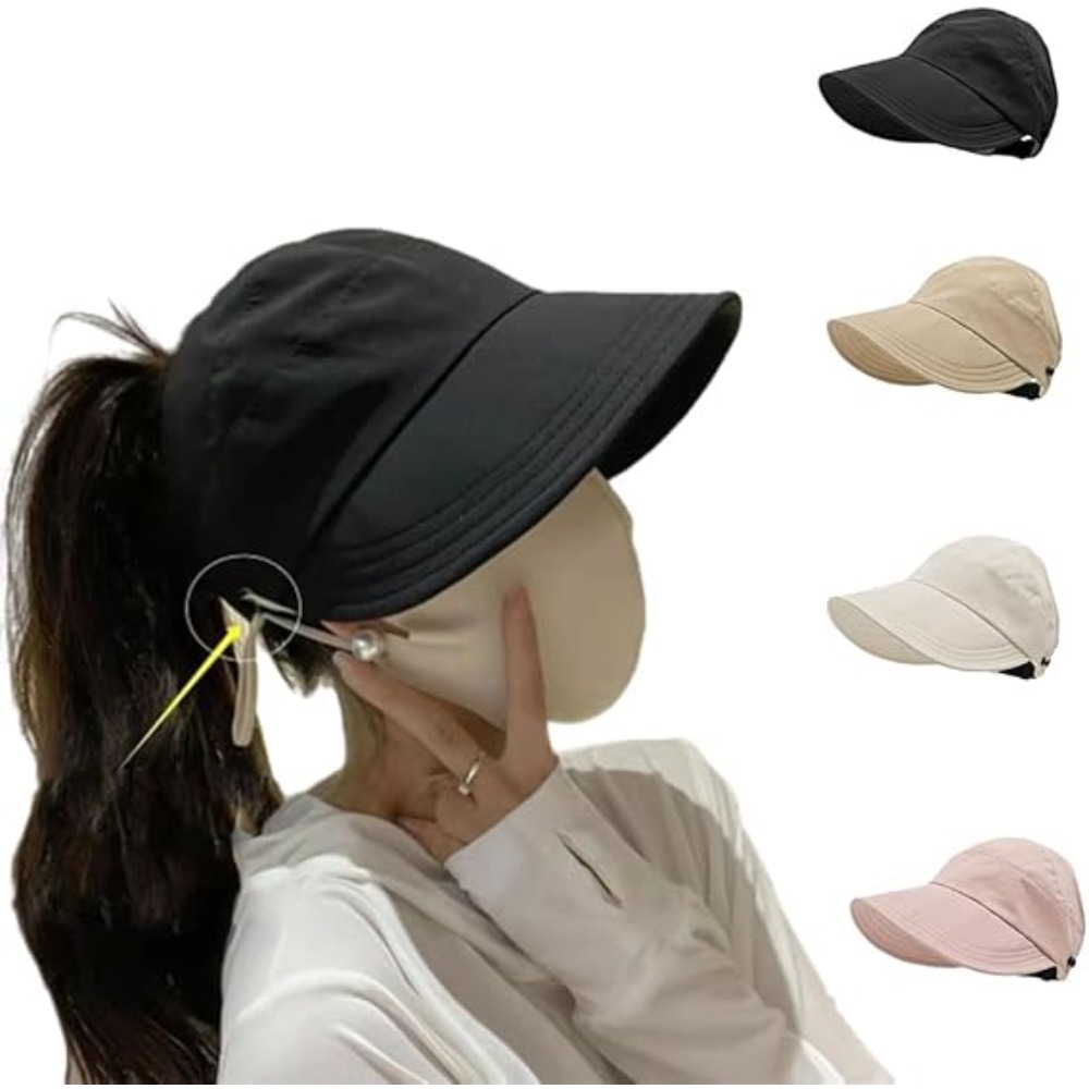 Packable Hat Nylon - Chapéus de Sol Femininos com Aba