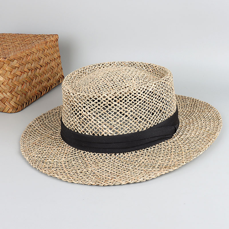 100% grama natural panamá prai - Bucket Hat Straw avaliação e preço