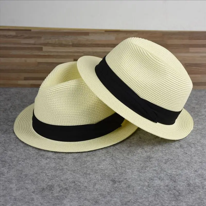 Novo tamanho grande borda estr - Bucket Hat Straw avaliação e preço