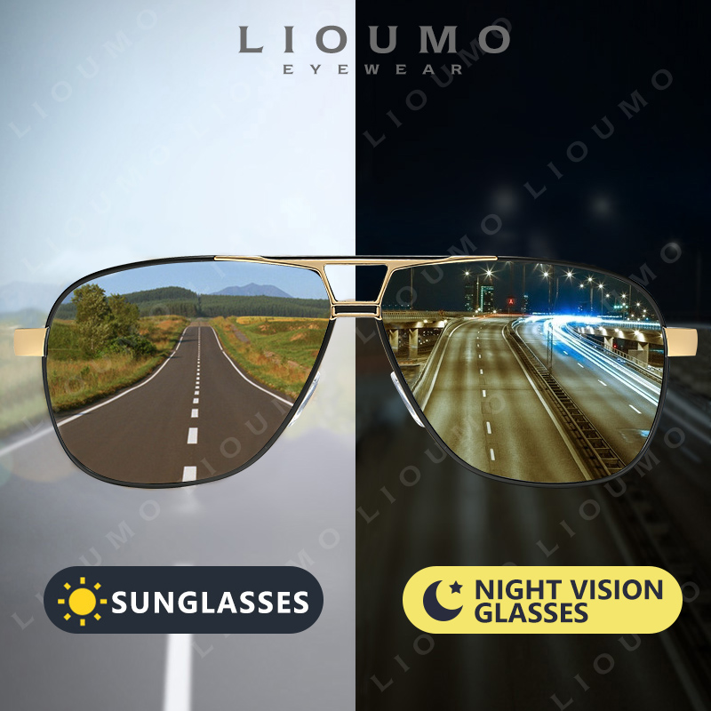 LIOUMO Óculos de sol masculino - Sunglasses Aviator Polarized avaliação e preço