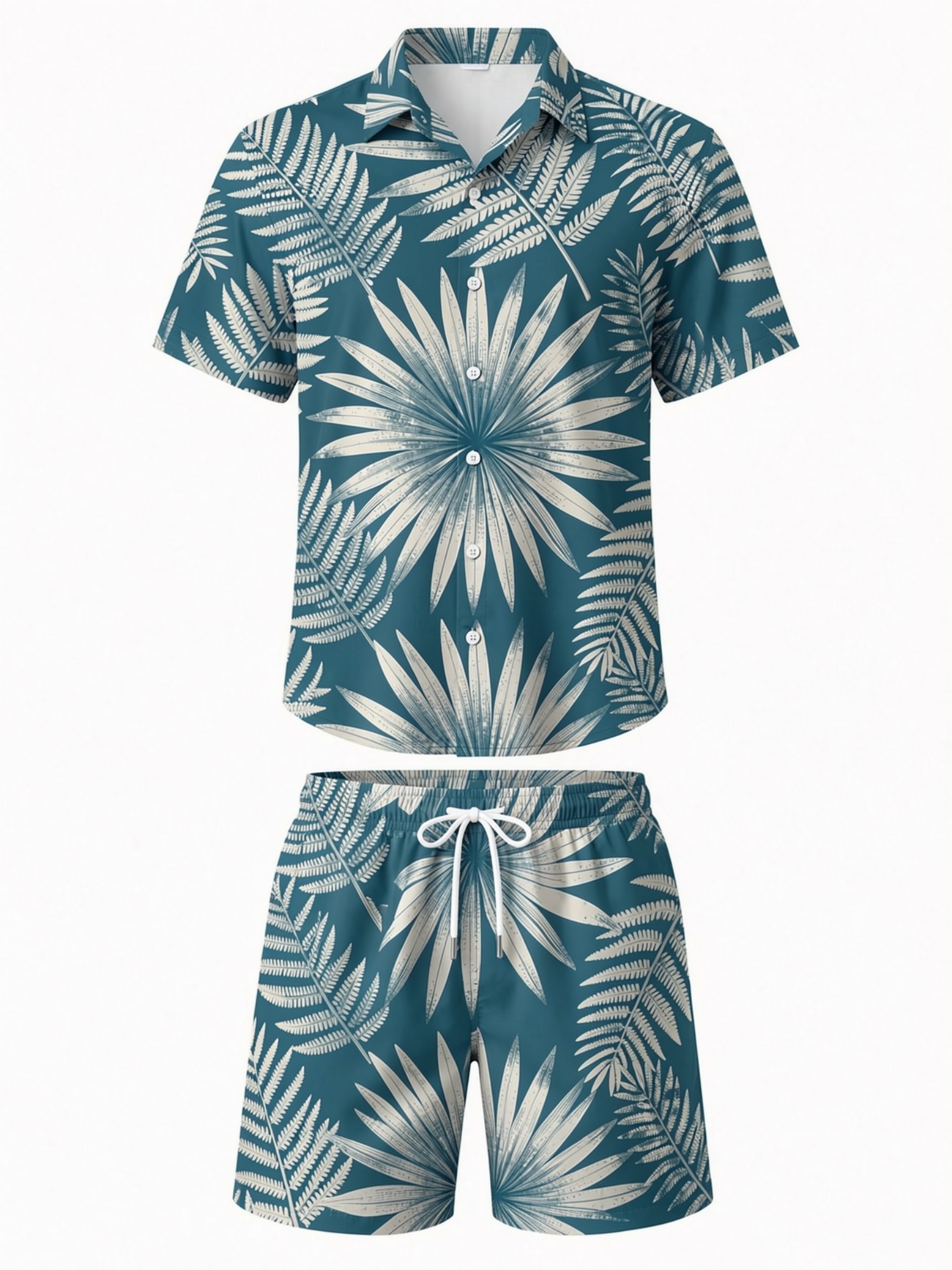 Conjunto Masculino de Camisa F - Resort Shirt Floral avaliação e preço