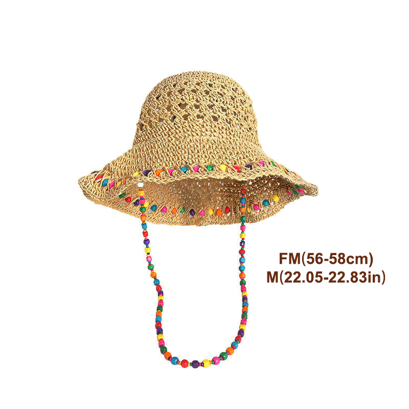 Chapéu de Praia Retrô Versátil - Bucket Hat Straw avaliação e preço